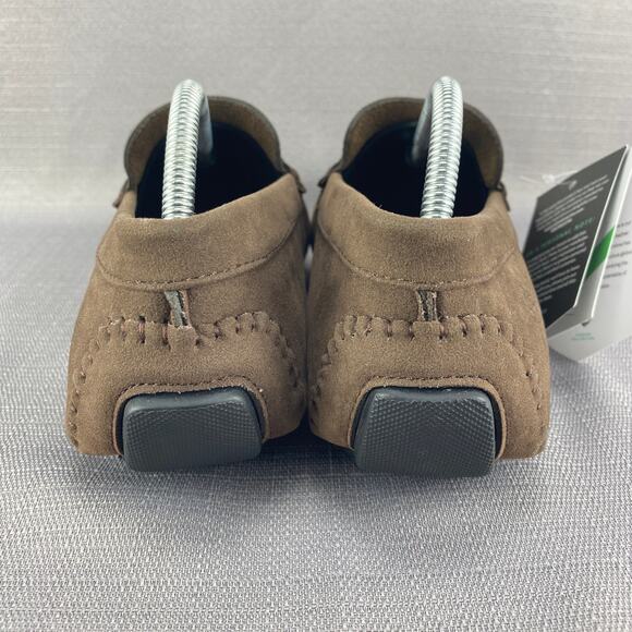 Mio Marino Brown Suede Upper Threaded Band Loafer Mens 10 Slipper Shoes - Picture 3 of 9